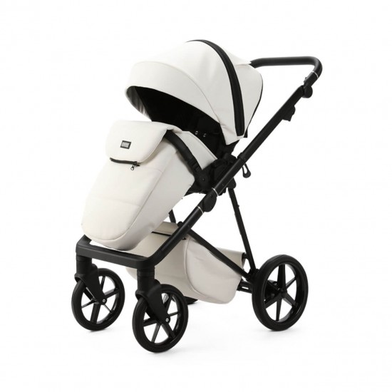 Mee-go Milano Evo 2 in 1 Pram & Pushchair, Pearl White