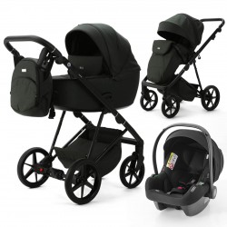 Mee-go Milano Evo 3 in 1 Travel System, Racing Green