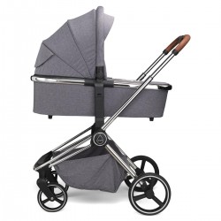 Mee-go Pure 2 in 1 Pram & Pushchair, Pearl Grey