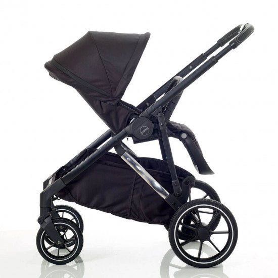 Mee-go Uno Plus 2 in 1 Pram & Pushchair, Black/Chrome