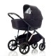 Mee-go Uno Plus 2 in 1 Pram & Pushchair, Black/Rose