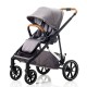 Mee-go Uno Plus 2 in 1 Pram & Pushchair, Grey/Chrome