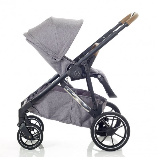 Mee-go Uno Plus 2 in 1 Pram & Pushchair, Grey/Chrome