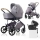 Mee-go Uno Plus 3 in 1 Isofix Travel System, Grey/Chrome