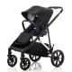 Mee-go Uno Plus 3 in 1 Travel System, Black/Rose