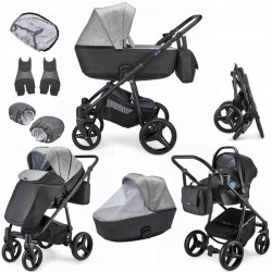 Mee-Go Santino 3 in 1 Travel System, Pepper Grey