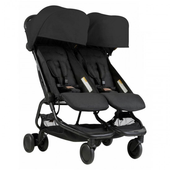 Mountain Buggy Nano Duo Twin Stroller, Black