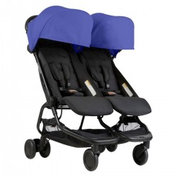 Mountain Buggy Nano Duo Twin Stroller, Nautical
