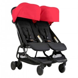 Mountain Buggy Nano Duo Twin Stroller, Ruby