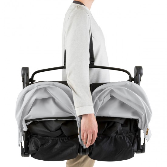 Mountain Buggy Nano Duo Twin Stroller, Silver Mountain Buggy Nano Duo Twin Stroller, Silver