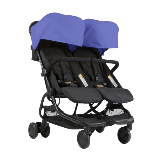 Mountain Buggy Nano Duo Twin Stroller, Nautical Mountain Buggy Nano Duo Twin Stroller, Nautical
