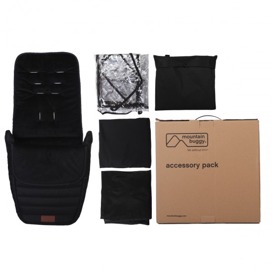 Mountain Buggy Nano Urban Compact Stroller + Accessory Pack, Black Mountain Buggy Nano Urban Compact Stroller + Accessory Pack, Black