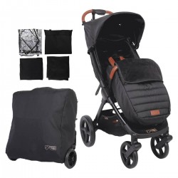 Mountain Buggy Nano Urban Compact Stroller + Accessory Pack, Black