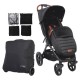 Mountain Buggy Nano Urban Compact Stroller + Accessory Pack, Black Mountain Buggy Nano Urban Compact Stroller + Accessory Pack, Black