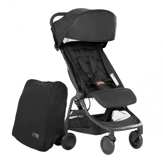Mountain Buggy Nano Compact Stroller, Black Mountain Buggy Nano Compact Stroller, Black