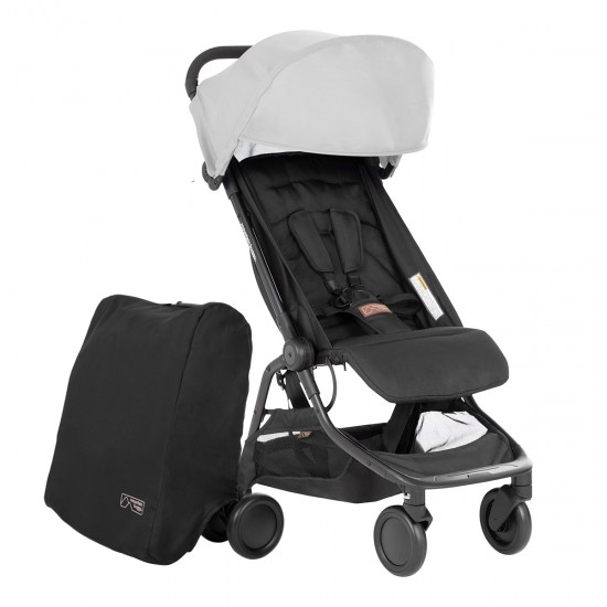 Mountain Buggy Nano Compact Stroller, Silver Mountain Buggy Nano Compact Stroller, Silver