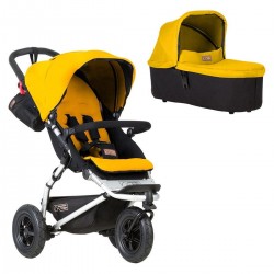 Mountain Buggy Swift Stroller + Carrycot Plus, Gold