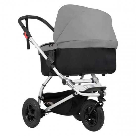 Mountain Buggy Swift Stroller + Free Carrycot Plus, Silver