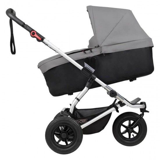 Mountain Buggy Swift Stroller + Free Carrycot Plus, Silver