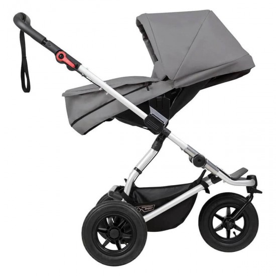 Mountain Buggy Swift Stroller + Free Carrycot Plus, Silver