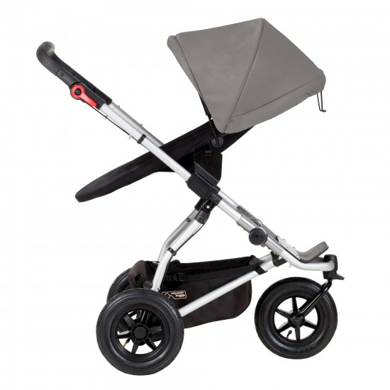 Mountain Buggy Swift Stroller + Free Carrycot Plus, Silver