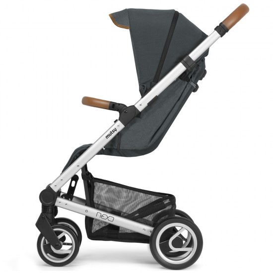 Mutsy Nexo Stroller with Raincover, Grey Melange Mutsy Nexo Stroller with Raincover, Grey Melange