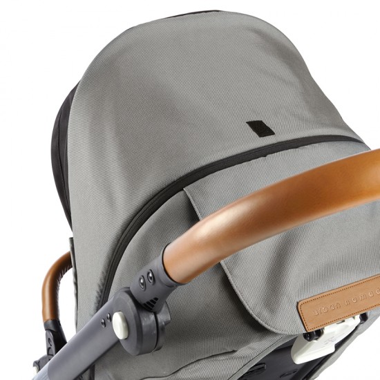 Mutsy Evo Urban Nomad 3 in 1 Pram + Footmuff & Adapters, Light Grey