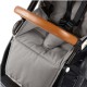 Mutsy Evo Urban Nomad 3 in 1 Pram + Footmuff & Adapters, Light Grey