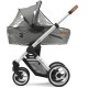 Mutsy Evo Urban Nomad 3 in 1 Pram + Footmuff & Adapters, Light Grey