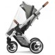 Mutsy Evo Urban Nomad 3 in 1 Pram + Footmuff & Adapters, Light Grey