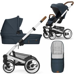 Mutsy Nio Adventure 3 in 1 Pram + Footmuff, Ocean Blue