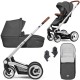 Mutsy iCon Vision 3in1 Pram + Footmuff & Adapters, Smokey Grey