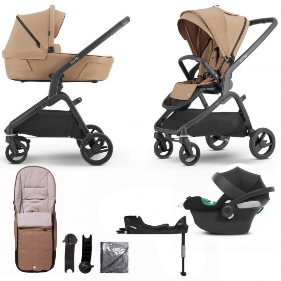 Mutsy Flow 3 in 1 Aton B2 + Base Travel System - Bundle 8, Hazel