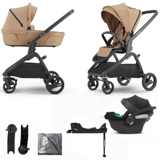 Mutsy Flow 3 in 1 Aton B2 + Base Travel System - Bundle 7, Hazel