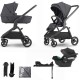 Mutsy Flow 3 in 1 Aton B2 + Base Travel System - Bundle 7, North Black