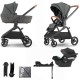 Mutsy Flow 3 in 1 Aton B2 + Base Travel System - Bundle 7, Urban Green