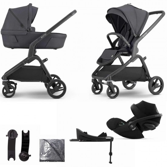 Mutsy Flow 3 in 1 Cloud G + Base Travel System - Bundle 4, North Black