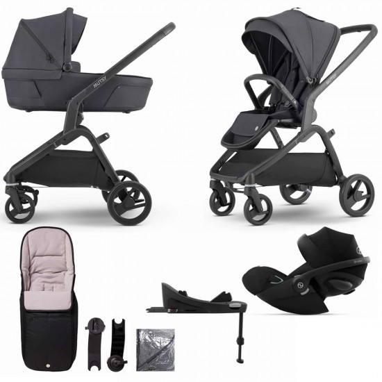 Mutsy Flow 3 in 1 Cloud G + Base Travel System - Bundle 5, North Black