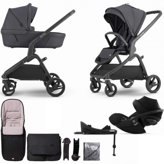 Mutsy Flow 3 in 1 Cloud G + Base Travel System - Bundle 6, North Black