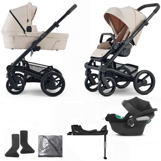 Mutsy Nio 3 in 1 Aton B2 + Base Travel System - Bundle 7, Cosmic Sand