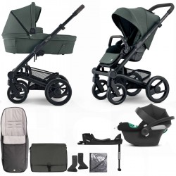 Mutsy Nio 3 in 1 Aton B2 + Base Travel System - Bundle 9, Pine Green