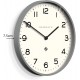 Newgate Echo Number One Modern Analogue Large Wall Clock, 53cm, Posh Grey