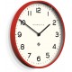 Newgate Echo Number One Modern Analogue Large Wall Clock, 53cm, Fire Engine Red