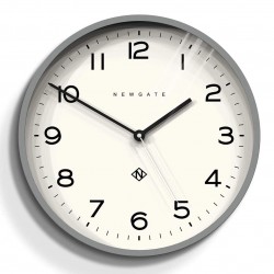 Newgate Echo Number Three Modern Analogue Wall Clock, 37cm, Posh Grey