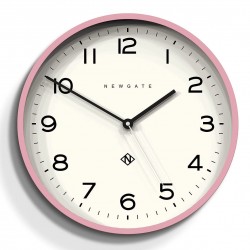 Newgate Echo Number Three Modern Analogue Wall Clock, 37cm, Marshmallow Pink