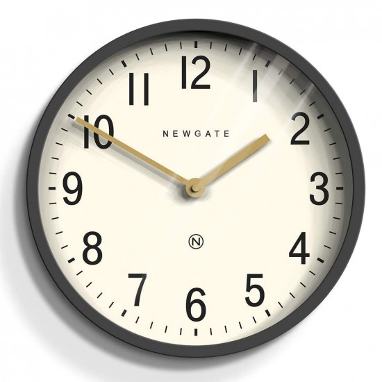 Newgate Master Edwards Analogue Wall Clock, 30cm, Blizzard Grey
