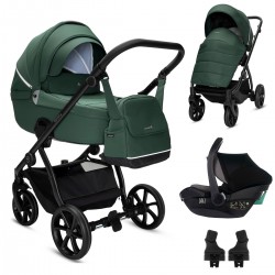 Noordi Fjordi V2 3 in 1 Travel Carrier i-Size Travel System, Emerald Green