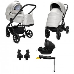 Noordi Fjordi V2 Leather 4 in 1 Terra Isofix Travel System, Cloud