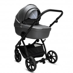 Noordi Fjordi V2 Leather 2 in 1 Pram, Shadow Grey