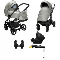 Noordi Fjordi V2 Leather 4 in 1 Terra Isofix Travel System, Sleet